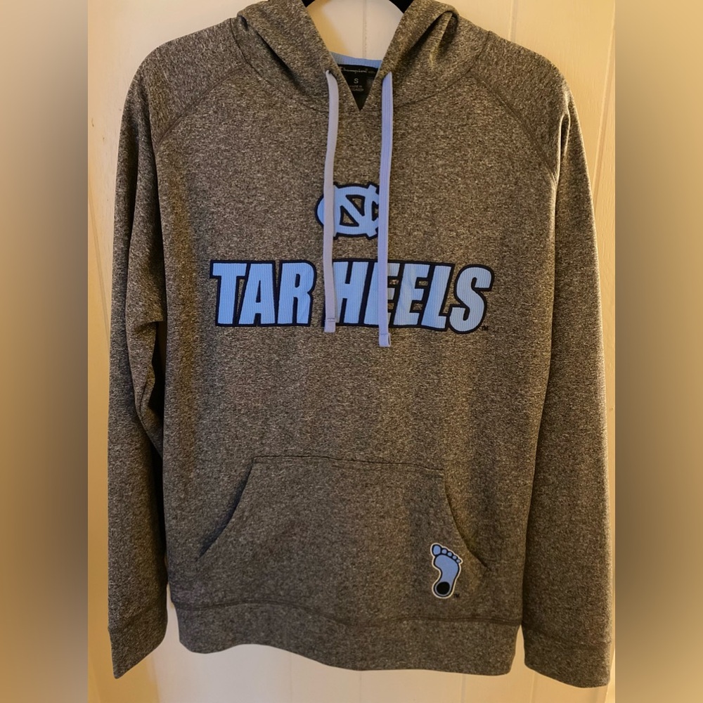 North Carolina Tar Heels Sweater Adult Small Grey Champion Hoodie Mens